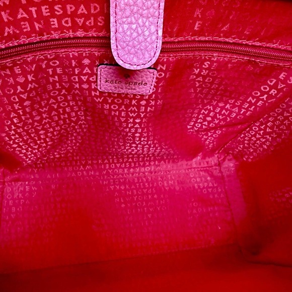 Kate Spade New York Authentic Francisca Large Tote Bag Pink Flamingo Leather - Picture 7 of 11